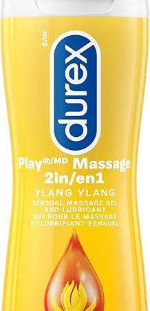 Durex Massage & Play 2 in 1 Massage and Intimate Pleasure Gel Sensual, 6.76 fl oz