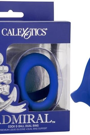 CalExotics Admiral Cock & Ball Dual Ring, Blue (SE-6010-05-3)
