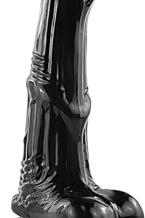 73 inch Small Black Dildos,Realistic Horse Dildo, Soft Adults Sex Toys for Women