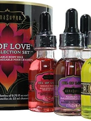 Kama Sutra Oil of Love - The Collection Set - Includes 6 Oil of Love .75 fl oz/22 ml