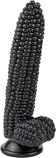 G-spot Massage Dildo, 8.26 inch Novelties Vegetable Penis, Big Realistic Cock with Suction Cup and Big Bumps, Fetish Adult Sex Toy for G-spot P-spot Stimulation (Black)