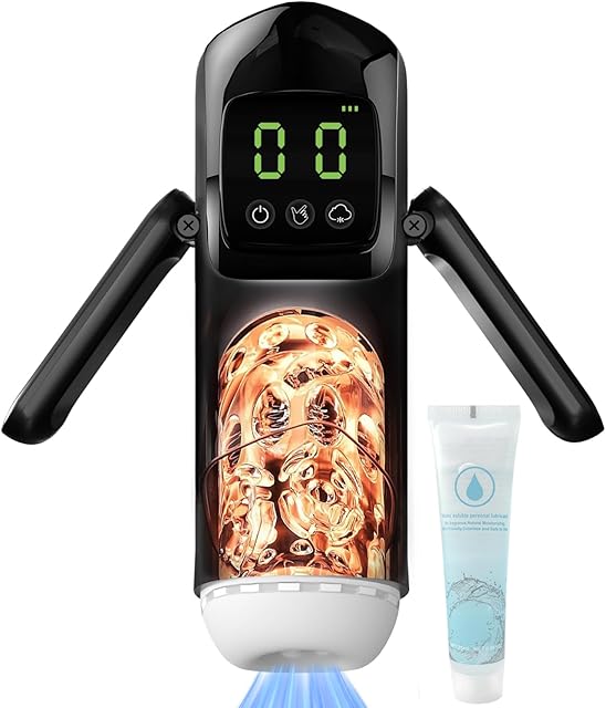 Automatic Male Masturbator Penis Pump Male Sex Toys for Men, Hands Free Masturbators Stroker Pocket Pussy Penis Sleeve Blowjob with APP & 7 Sucking Vibrating,LCD Display Adult Toys Sex Machine