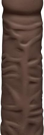 Doc Johnson The D Shakin' Vibrating Dildo, Chocolate, 7 Inch