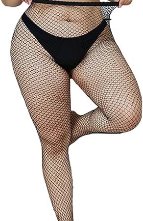 High Waist Tights for women Black Fishnets Legging Mesh Stockings Plus Size Pantyhose Party Club Rave Festival Outfit