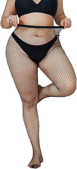 High Waist Tights for women Black Fishnets Legging Mesh Stockings Plus Size Pantyhose Party Club Rave Festival Outfit