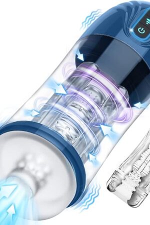 Automatic Sucking Blowjob Sex Machine Male Masturbator, Sex Toys for Men, Vibrating Mens Sex Toy Stroker Penis Pump Vibrator, YUKZEN Adult Toys Masturbators Pocket Pussy for Men Masturbation Pleasure