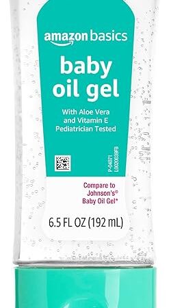 Amazon Basics Baby Oil Gel with Aloe Vera & Vitamin E, 65 Fl Oz (Pack of 1) (Previously Solimo)