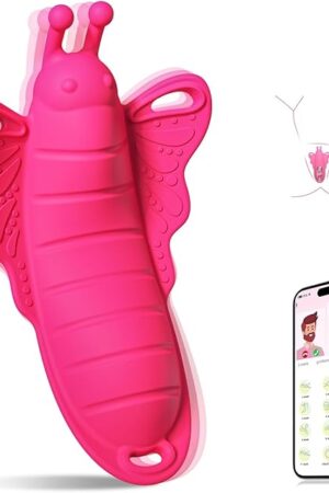 App Remote Control Wearable Panty Vibrator for Women & Couples - 9 Vibration Modes G Spot & Clitoral Stimulator, Ultra Quiet Long Distance Secret Remote Game, Soft Body-Safe Silicone Butterfly Toy