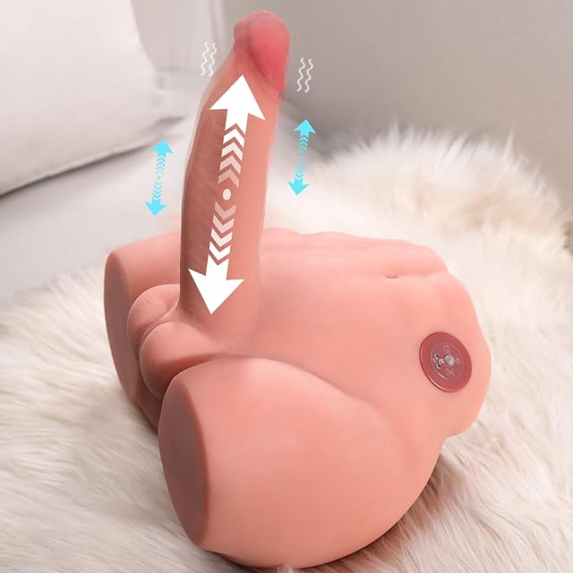 Vibrating Sex Doll Male Sex Doll for Women Thrusting & Vibrating Dildo,Realistic Adult Sex Dolls for G-spot Anal Stimulation, Unisex Masturbator Mens Gay Sex Toys for Women Buttock Dildo