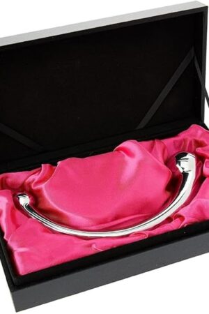 78" Stainless Steel G-Spot Wand ? Dual-Ended Massager with Ergonomic Curved Design for Enhanced Pleasure- Njoy Pure Wand