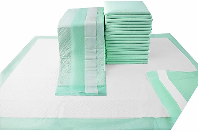 Bed Pads with Adhesive Strips 30'' X 36'' Disposable Underpads Extra Large Thicker Incontinence Pads for Unisex Adult, Senior, Kids and Pet (30 Count)
