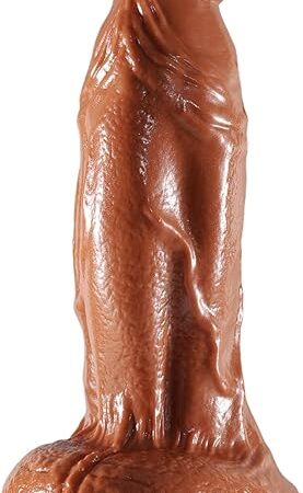 332" Diameter Huge Thick Dildo,13 inch Realistic Brown Dildo for G-spot Stimulation Orgasm,with Strong Suction Cup for Hands-Free,Big Huge Anal Penis Adult Sex Toy for Couple Men Women Gay
