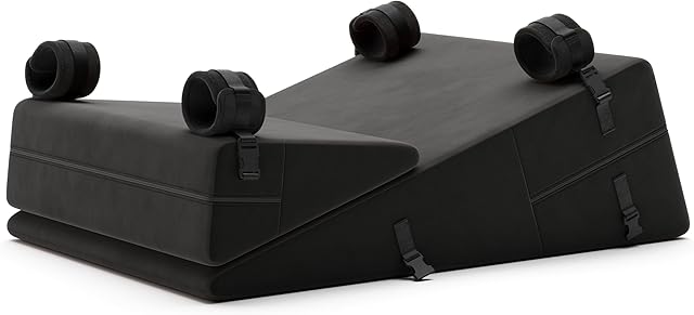 Liberator Black Label 24-Inch Wedge/Ramp Combo (Short) with Cuff Kit, Black Microfiber