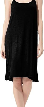 Women Sleeveless Nightgowns, Plus Size Cotton Sleepwear Sexy Chemise Sleepshirt Camisole Slip Dress Loungewear