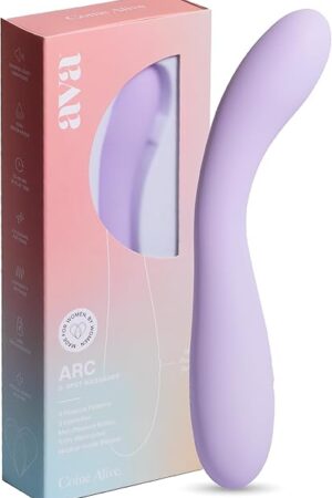 Ava ARC G-Spot Vibrator | 100% Waterproof Body Safe Silicone | The only Sex Toy You Will Ever Need! | Clitioral Adult Sex Toys & Finger Vibrators | Rechargable Vibrators for Women by Women - Purple