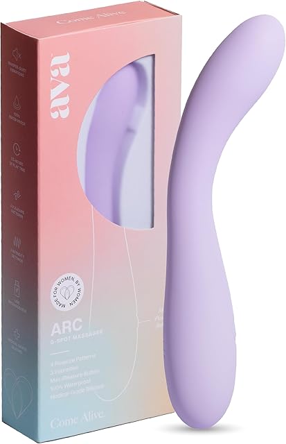 Ava ARC G-Spot Vibrator | 100% Waterproof Body Safe Silicone | The only Sex Toy You Will Ever Need! | Clitioral Adult Sex Toys & Finger Vibrators | Rechargable Vibrators for Women by Women - Purple