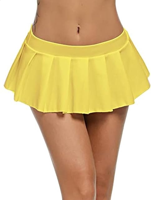 Women's High Waist Workout Gym Shorts Sexy Club Hot Pants Yoga Booty Shorts Dance Skirts