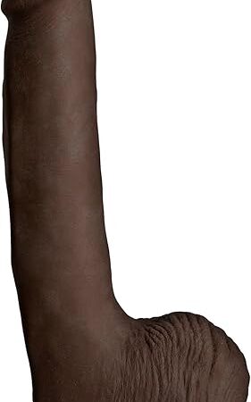 Doc Johnson Signature Series - Rob Piper - 10.5 Inch Realistic ULTRASKYN Dildo with Removable Vac-U-Lock Suction Cup - F-Machine & Harness Compatible - for Adults Only, Chocolate