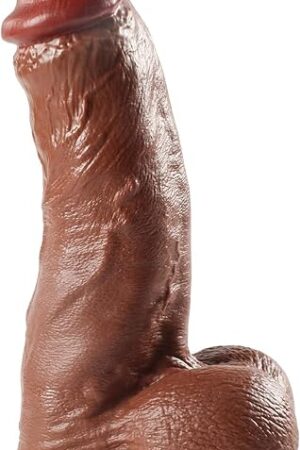 125 Inch Big Dildo,Realistic Dildo Brown with Strong Suction Cup,Long Huge Thick Adult Toys for Women Couple Gay