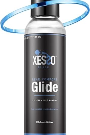 XESSO Anal Desensitizing Lube 4 Fl Oz, Water-Based Lubricant Rear Comfort Glide for Men, Women & Couples, Gently Numbing, Backdoor Relax Lubricant Gel, Made in US, Discreet Packaging