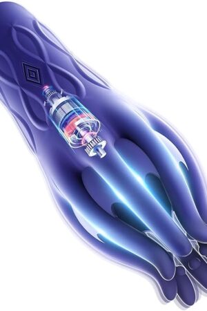 Vibrating Male Masturbator Penis Training Tool with Clamping Pulse Vibration Handhold Glans Trainer Sex Toy for Sexual Endurance & Reduce Sensitivity