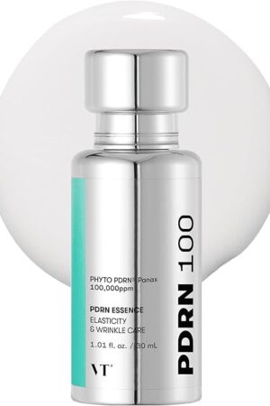 VT COSMETICS PDRN 100 Essence, Intensive Glow Serum, 100,000ppm Vegan PDRN, Skin Restoration & Plumping, Hydrating & Moisturizing, Firming, Fine Lines, Korean Skincare 101 fl Oz