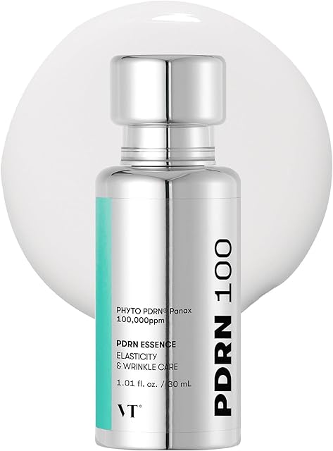 VT COSMETICS PDRN 100 Essence, Intensive Glow Serum, 100,000ppm Vegan PDRN, Skin Restoration & Plumping, Hydrating & Moisturizing, Firming, Fine Lines, Korean Skincare 101 fl Oz