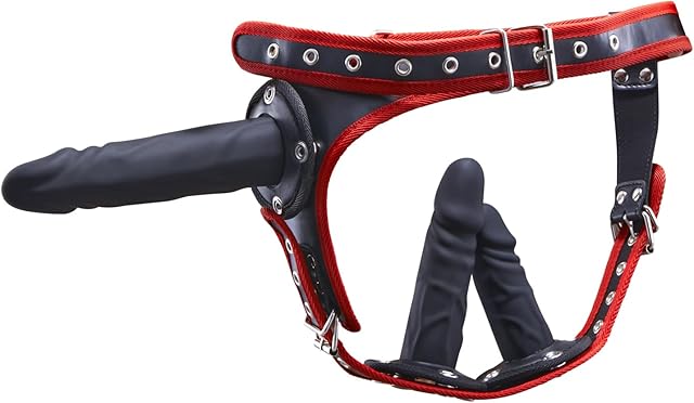Harness Strap-On Dildo Women Sex Toys 3 Dildos Anal G-spot Stimulation Wearable Penis Realistic Dildo Adjustable Strapless Sex Toys for Female Couple Lesbian Adult Sex Toys & Games Sexual Pleasure