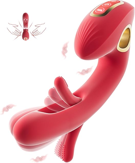 G Spot Vibrator Sex Toys - Rabbit Vibrators Adult Sex Toy for Women, Clitoral Stimulator Dildo with 10 Vibration & 7 Flapping Mode, Waterproof Dildos Sex Machine Anal Toys for Female and Couples