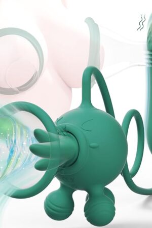 Adult Vibrator Sex Toy Dildo Massager Wand Women Nipple Licker Clitoral Up and Down Stimulation G Spot Vibrator Female Sex Game Devices with 3 Sucking & 7 Licking & 10 Vibrating & 3 Thrusting Dildo