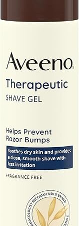 Aveeno Therapeutic Shave Gel with Oat and Vitamin E to Help Prevent Razor Bumps