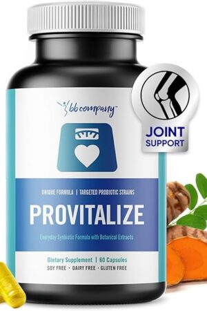 BB Company Provitalize | Probiotics for Women Digestive Health, Menopause, Joint Support | Sexy Midsection Curves, Bloat | Turmeric Curcumin Moringa | Packaging Vary | 60 Ct