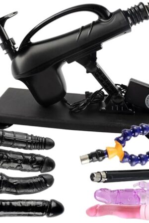 FREDORCH Automatic Sex Machine 3 XLR Connector Sex Toys Thrusting Machines Adjustable Love Machine Device Gun with Dildo Attachments for Men Women and Couples (with 8 Accessories)