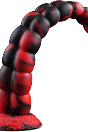 14.7" Long Anal Tentacle Dildo, Huge Horse Octopus Anal Snake Knot Fantasy Monster Ribbed Dildo, Long Butt Plug Alien Knotted Tentical Adult Sex Toys for Women Men Gay prstate Massage