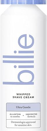 Billie Whipped Shave Cream - Ultra Gentle Protection - Fragrance-Free & Dermatologist-Approved - Designed for Sensitive Skin - 65 fl oz