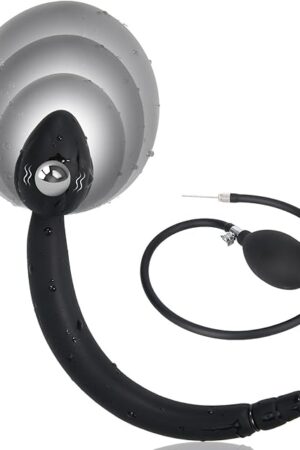 Inflatable Anal Plug, Anal Pump, Anal Dilator with Pump, Anal Sex Toy, Removable Butt Plug, Anus Dilator Expander Anal Dildo for Unisex Gay LGBT Sex Game Prostate Massager (TSB-kedou)