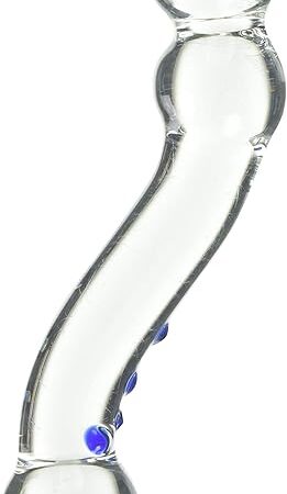 6" Curved G-Spot Glass Dildo