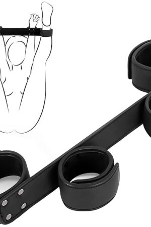 BDSM Bondage Restraints Kits Couples Sex Toys,Towuyi Spreader Bar with Adjustable Ankle Wrist Sex Cuffs Restraints Set Bondage Gear Accessories for Adults Beginners SM Games Play
