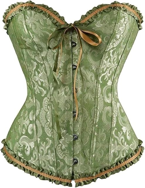 Corset Tops for Women, Bustier Shapewear Lingerie, Lace Waist Push Up, Bodysuit Floral Overbust Lingerie XS-7XL