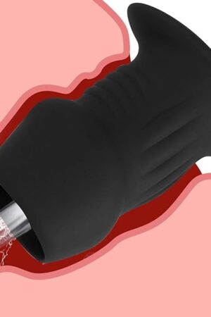 Hollow Tunnel Huge Butt Plug Silicone Flared Expanding Anal Plugs, Dilating Anus Stimulator Training Trainer Butt Stretcher for Men Women Couples Advanced Users Adult Sex Toys