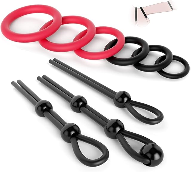 Cock Penis Ring Set Sex Toys for Men,9 Different Size Penis Ring Male Sex Toys for Long Erection Enhancing,Cook Rings for Men Erection Sex Adult Toys Pleasure Rings for Couples Gay Mens Sex