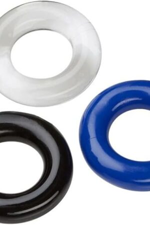 Cloud 9 Donut C-Ring Penis Bands 3 Pack Multicolor