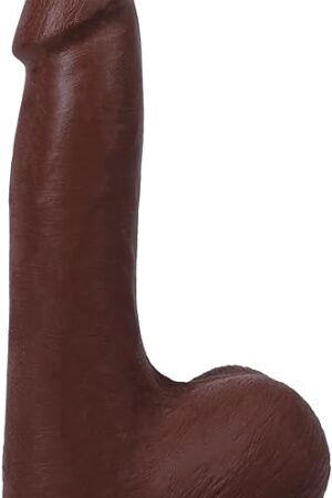 Doc Johnson The Realistic Dildo - 7 Inch ULTRASKYN Dildo with Removable Vac-U-Lock Suction Cup - F-Machine and Harness Compatible Dildo - for Adults Only, Chocolate