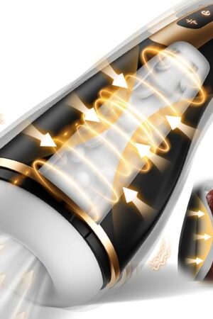 Automatic Male Masturbator - Adult Male Sex Toys for Men Penis Pump with 5 Squeezing Sucking & 9 Vibrating Modes, Sucking Male Stroker with 3D Textured Sleeve, Blowjob Adult Male Sex Toy for Men