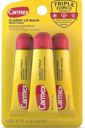 Carmex Classic Lip Balm, 0.35 Ounce (Pack of 3)