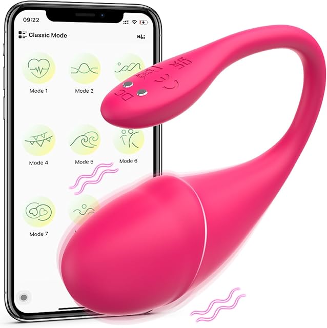Female Wearable Vibrator, APP Remote Control Adult Sex Toys, Long Distance Remote Control G Spot Stimulator Panty Sex Toy Egg Dildo with 9 Vibration Modes for Women, Couples Adult Sex Toys & Games