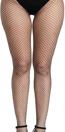 Women's Sexy Thigh High Fishnet Stockings - High Waist Pantyhose Tights