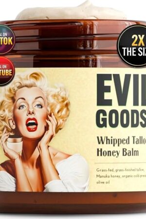 Whipped Beef Tallow and Manuka Honey Balm Moisturizer for Skin, Face, Lips, Body - Unscented