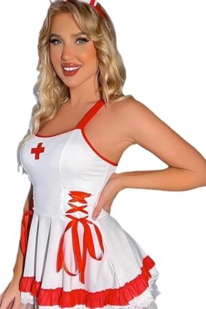 European and American lingerie, nurse uniforms, pure desire, sexy Halloween cosplay