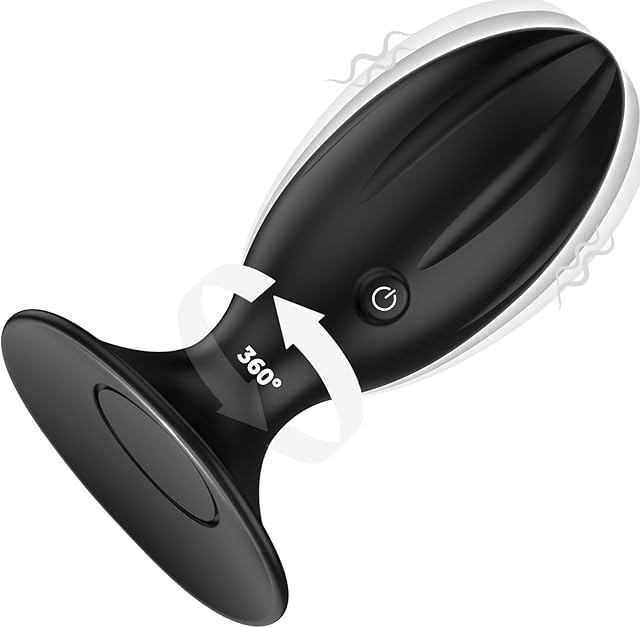 Anal Plugs Vibrating Butt Plug, Tokhub Anal Vibrators Anal Toys, Anal Sex Toys with Remote Control 12 Vibration Modes, Slicone Suction Cup Anal Trainer, Prostate Massager Adult Toys for Men Women